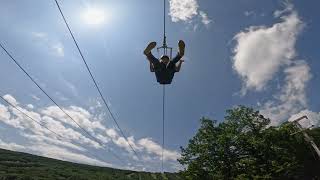 4000 Zipline at Camelback Resort [upl. by Crescantia]