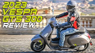 2023 Vespa GTS300 Review [upl. by Aisatna522]