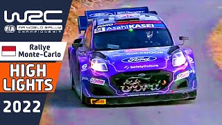 WRC Rally Highlights  Afternoon Day 2 WRC Rallye MonteCarlo 2022 [upl. by Justino160]