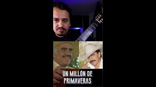 Un millón de primaveras  Karaoke acústico acompañamiento de guitarra [upl. by Annehs]