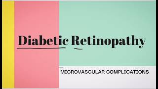 Diabetic Retinopathy Diabetic Eye Disease [upl. by Sherar]