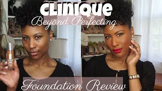 Clinique Beyond Perfecting Foundation ReviewDemo Amber [upl. by Presley]