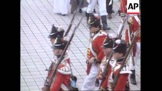 BelgiumWaterloo Parade On Eve Of Battle ReEnactment [upl. by Annairdna]