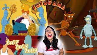 Futurama REACTION  1x07 1x08 amp 1x09 [upl. by Kearney]