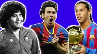 10 Best Barcelona Players Of All Time [upl. by Neelhsa]