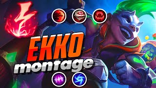 EKKO MONTAGE  BEST EKKO PLAYS S9  INSANE OUTPLAYS [upl. by Eidur909]