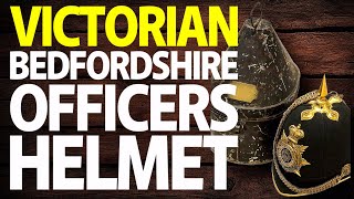 British Victorian Bedfordshire Officers Home Service Jones Helmet Tin Unboxing Review History [upl. by Ahtera]