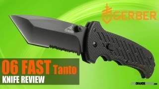 Gerber 06 Fast Tanto Folder Review  OsoGrandeKnives [upl. by Koah]