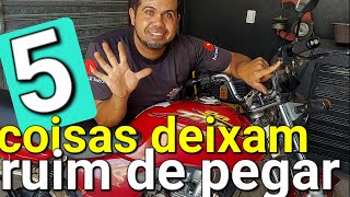 5 coisas que deixam sua moto ruim de pegar pela manhã [upl. by Euqinu]