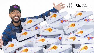 Air Force 1 Customs For The Entire Phoenix Suns Team [upl. by Niela]