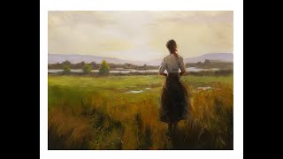 landscape painting lesson for Beginners tonalism and realism Full Narrated lesson [upl. by Padraig]