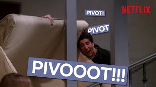 Friends  Ross New Couch Pivot FULL SCENE [upl. by Atsyrhc]