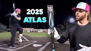 Hitting with the 2025 Louisville Slugger ATLAS  BBCOR Baseball Bat Review [upl. by Oscar]