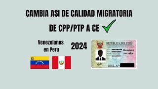 ✅Como OBTENER tu CARNET de EXTRANJERIA 2024Venezolanos en Peru y otros extranjeros [upl. by Sewoll]