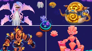 All Ethereal Island Monsters amp Eggs Epics Rares amp Common  My Singing Monsters [upl. by Led]