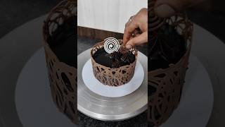 Best chocolate truffle cake 😋decoration ideas chocolatecake shortvideo ytshorts trending cake [upl. by Leizar983]