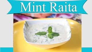 Refreshing Mint Raita Recipe  Pudina Raita  Indian Yougurt Raita Recipes [upl. by Philbert]