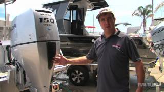 How to flush a Honda Outboard Motor [upl. by Yecad]