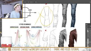 Stream Drawing Folding Fabrics Tutorial [upl. by Jilleen137]