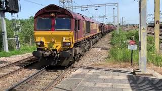 Class66037 at Bescot stadium station [upl. by Dysart746]