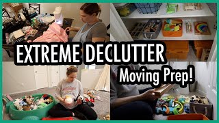 EXTREME DECLUTTER MOVING PREP  The quotEverythingquot Closet and Toys [upl. by Ause]