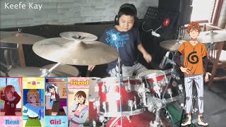 Rent A GirlFriend OP quotcentimetersquot  Peggies  Drum cover by Keefe Kay [upl. by Weikert]