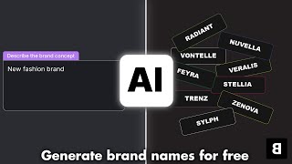 Generate Clothing Brand Name Ideas  Clothing Brand Name Ideas Generator free [upl. by Ecnarf370]