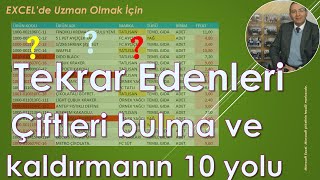 Excel Tekrar Edenleri Bulma ve Kaldırmanın 10 Yolu [upl. by Herzig577]