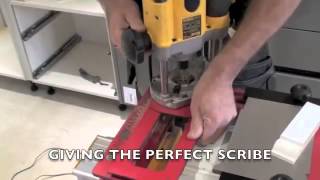 ScribeMaster Pro Skirting Board Dado Rail Kitchen Plinth Scribing Router Jig Demo  PTC Tools UK [upl. by Mellitz777]