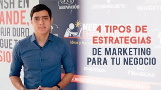 4 Tipos de Estrategias de Marketing para tu Negocio [upl. by Annaor]