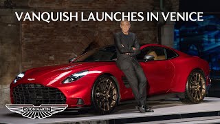 Aston Martin Vanquish launched at stunning world premiere in Venice [upl. by Arnelle]