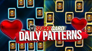 NEW DAILY PATTERNS Global AND Personal PATTERNS WWE Supercard Season 8 [upl. by Turne146]