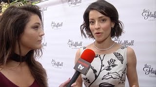 Emmanuelle Vaugier Interview quotThe Fluffball 2016quot Event Red Carpet [upl. by Guevara790]