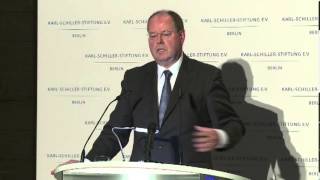 Wirtschaftspolitische Rede von Peer Steinbrück bei der KarlSchillerStiftung [upl. by Gibbeon]