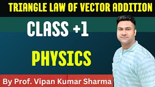 Triangle Law of Vector Addition Class 1 Physics Prof Vipan Kumar Sharma [upl. by Yleme]