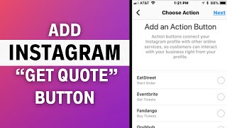 How to Add “Get Quote” Button on Instagram FULL GUIDE [upl. by Alfonzo]