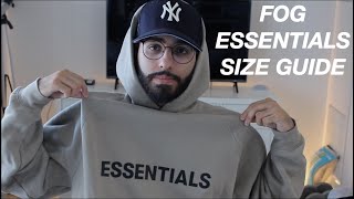 How Does Fear Of God Essentials Hoodie Fit  Sizing Small  Mens Hoodie [upl. by Mureil755]