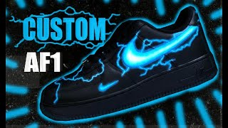 CUSTOM Air Force 1   Jordan Vincent [upl. by Ahsiemal]