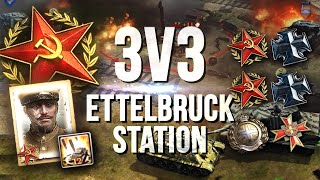 HEAVY TANKS vs ANTITANK OVERWATCH 3v3 SOV Ettelbruck Station — Full Match of CoH2 [upl. by Aneed]