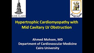 Hypertrophic CardiomyopathyHCM with Mid Cavitary LV Obstruction [upl. by Enomis437]