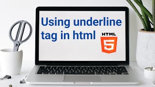 Using underline tag in html [upl. by Cornwell]