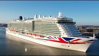 PampO Cruises  Arvia sailing from Southampton 2nd April 2023 1st daytime sailing  4K [upl. by Orlanta792]