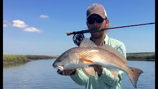 Low Tide BellyCrawler Redfish Fly Fishing  Charleston Summer Checkin GH5 Vlog [upl. by Dehlia739]