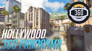 OVERWATCH HOLLYWOOD 360° Panorama with soundtrack [upl. by Ocram65]