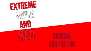 1 Hour EXTREME FAST WHITE AND RED STROBE LIGHT SEIZURE WARNING [upl. by Ahsyekat99]