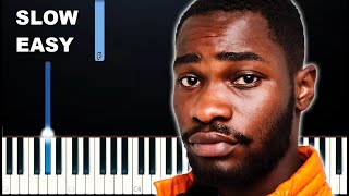 Dave  Black SLOW EASY PIANO TUTORIAL [upl. by Yrrok]