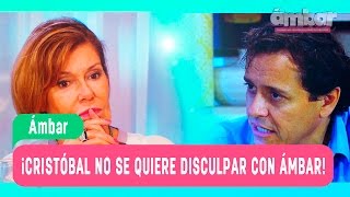 Ámbar  ¡Cristóbal no se quiere disculpar con Ámbar  Mejores Momentos  Capítulo 104 [upl. by Eimma822]