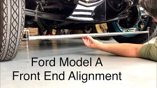 How to align Ford Model A Front End How to use a ToeIn Gauge [upl. by Jordon]