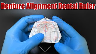 New Dental Denture Ruler Tshape Drawing And Alignment Examination Orthodontic Symmetry Measurements [upl. by Tansy]