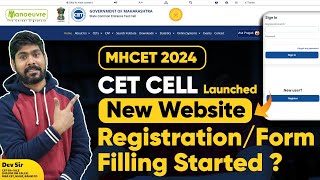 MH CET 2024  CET CELL New Website Launched  Registration  Form Filling Started  Must Watch [upl. by Yhtamit]